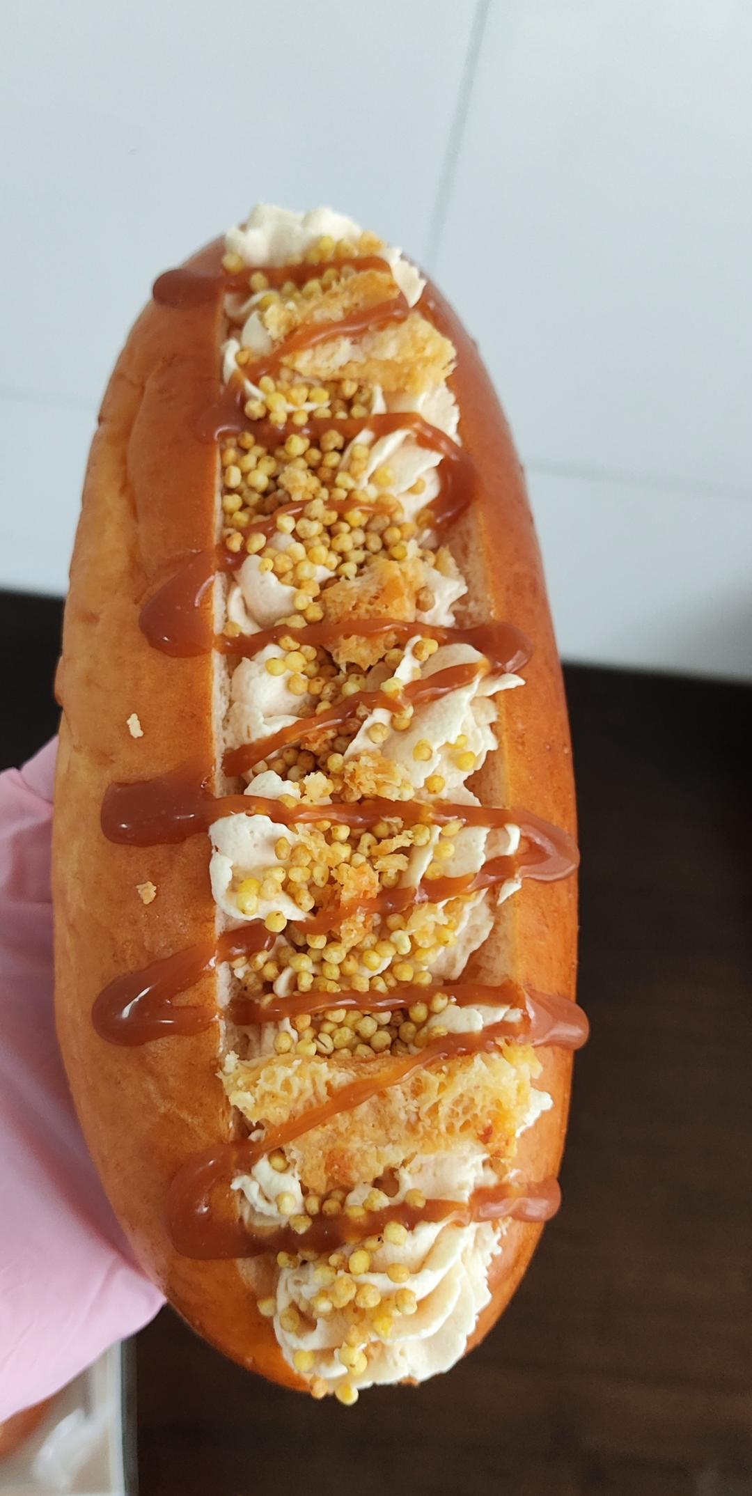 焦糖奶皮子烤布蕾面包🥖一口下去超满足‼️