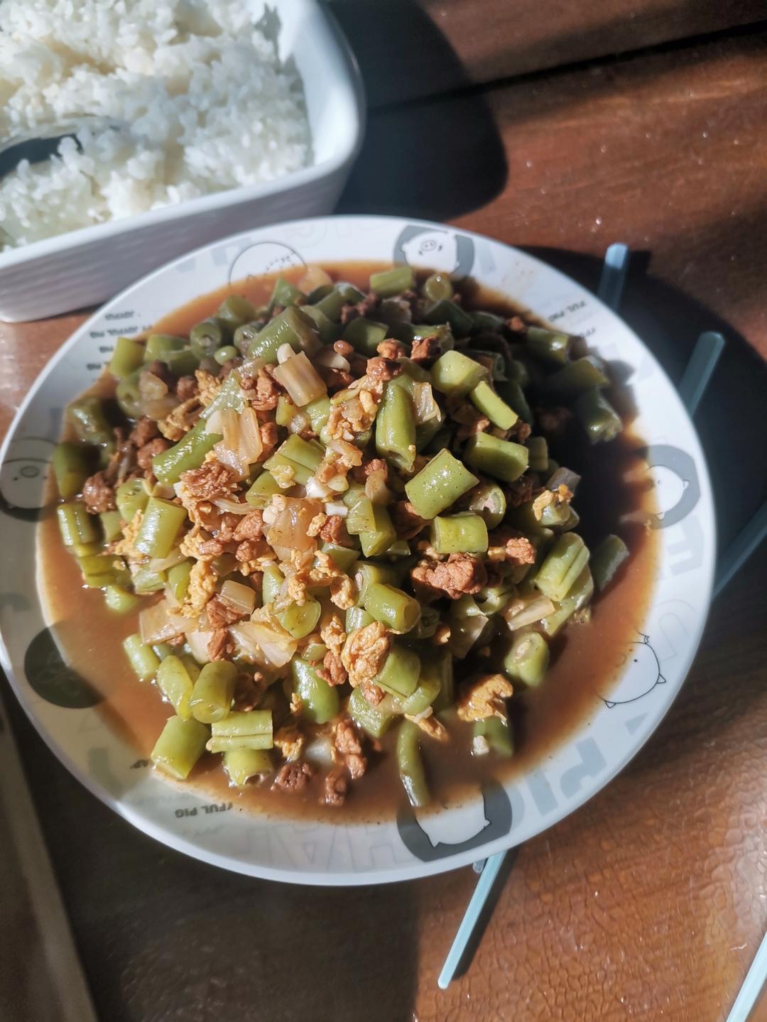 🔥下饭狂魔肉沫豆角/又是三碗米饭