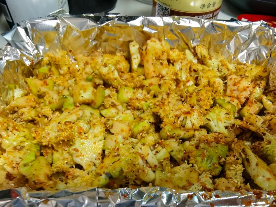 烤西兰花🥦，比烤菜花更好吃