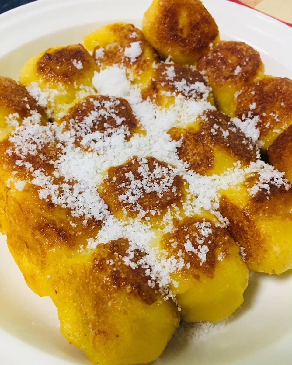 煎粘豆包