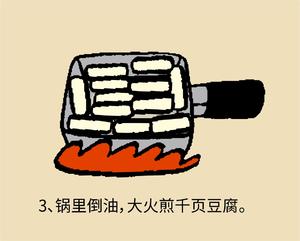 日式红烧千页豆腐（千页豆腐いり煮）（也可以用鱼饼鱼竹轮等）的做法 步骤3