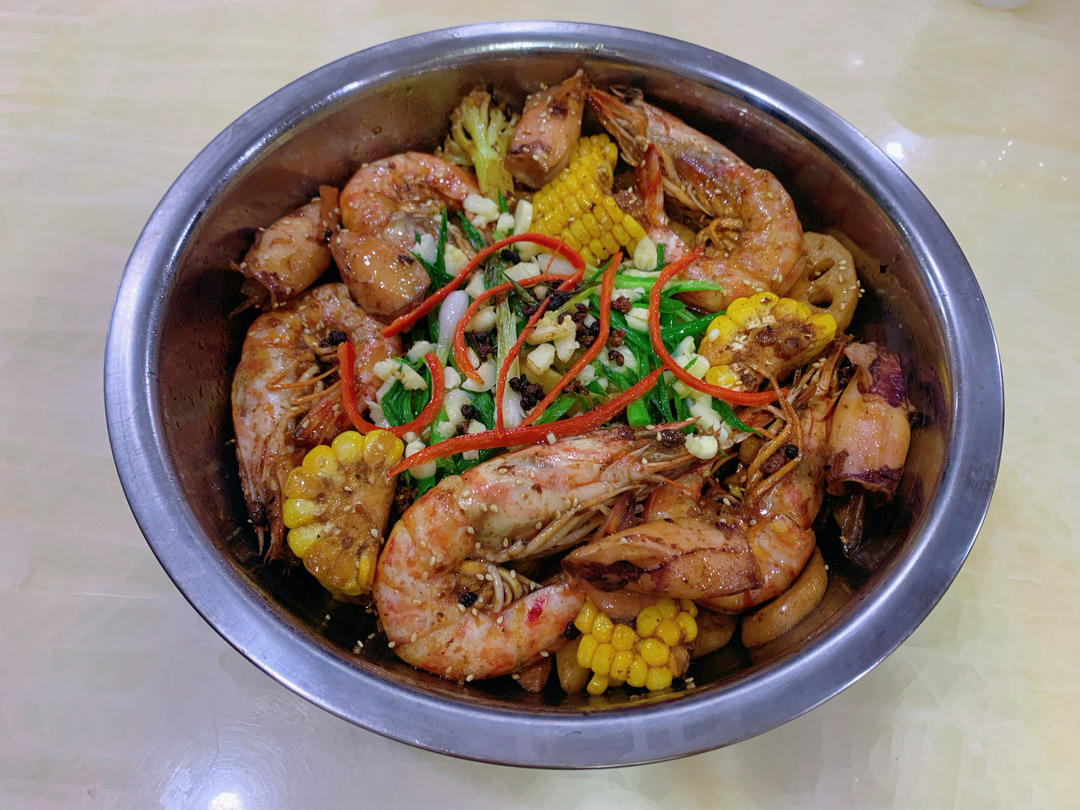 干锅脆鱼&虾🍤