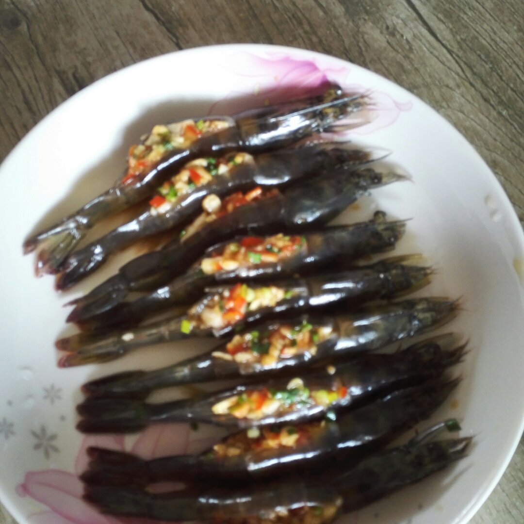 蒜蓉开背虾