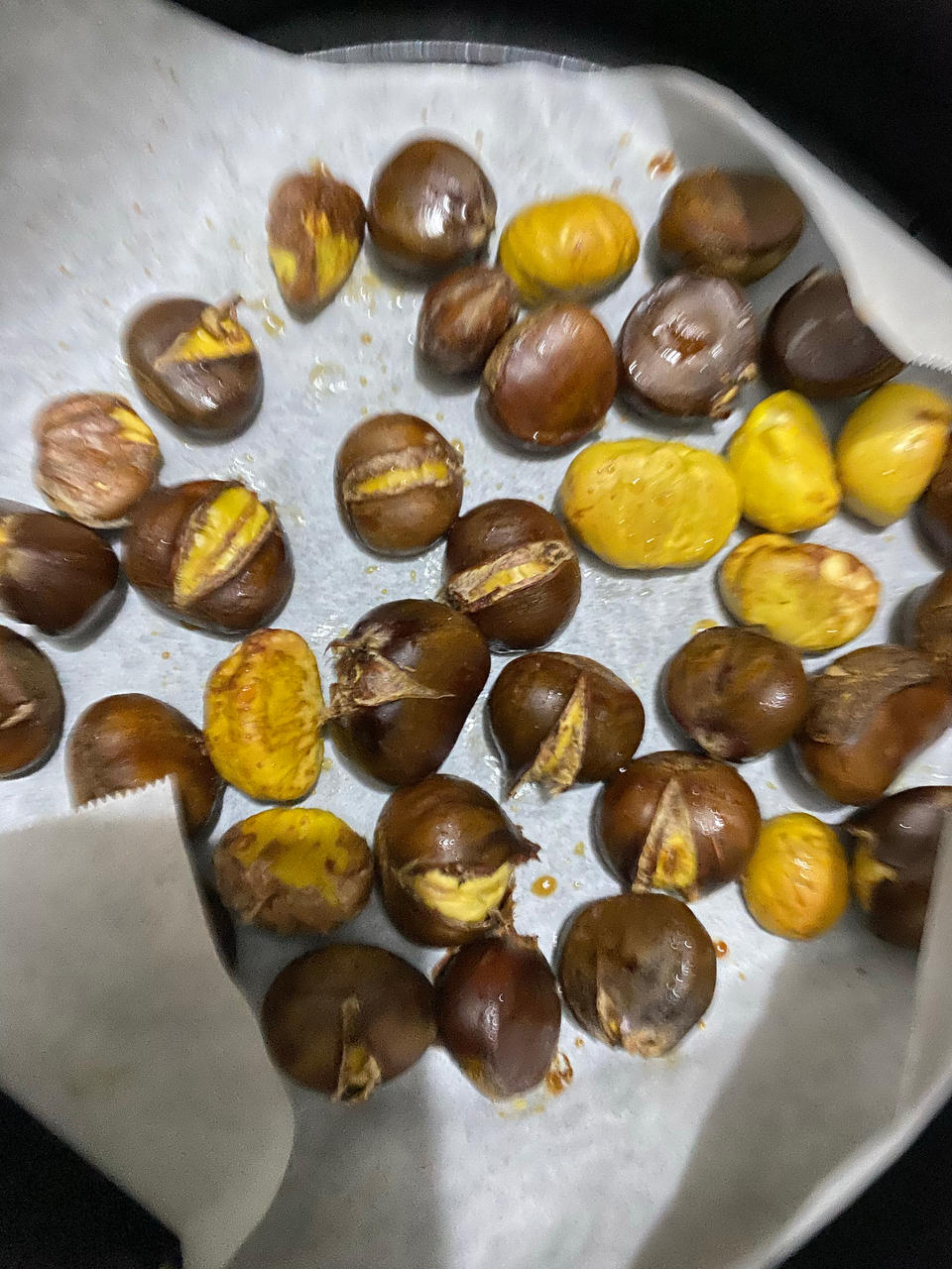 空气炸锅烤栗子