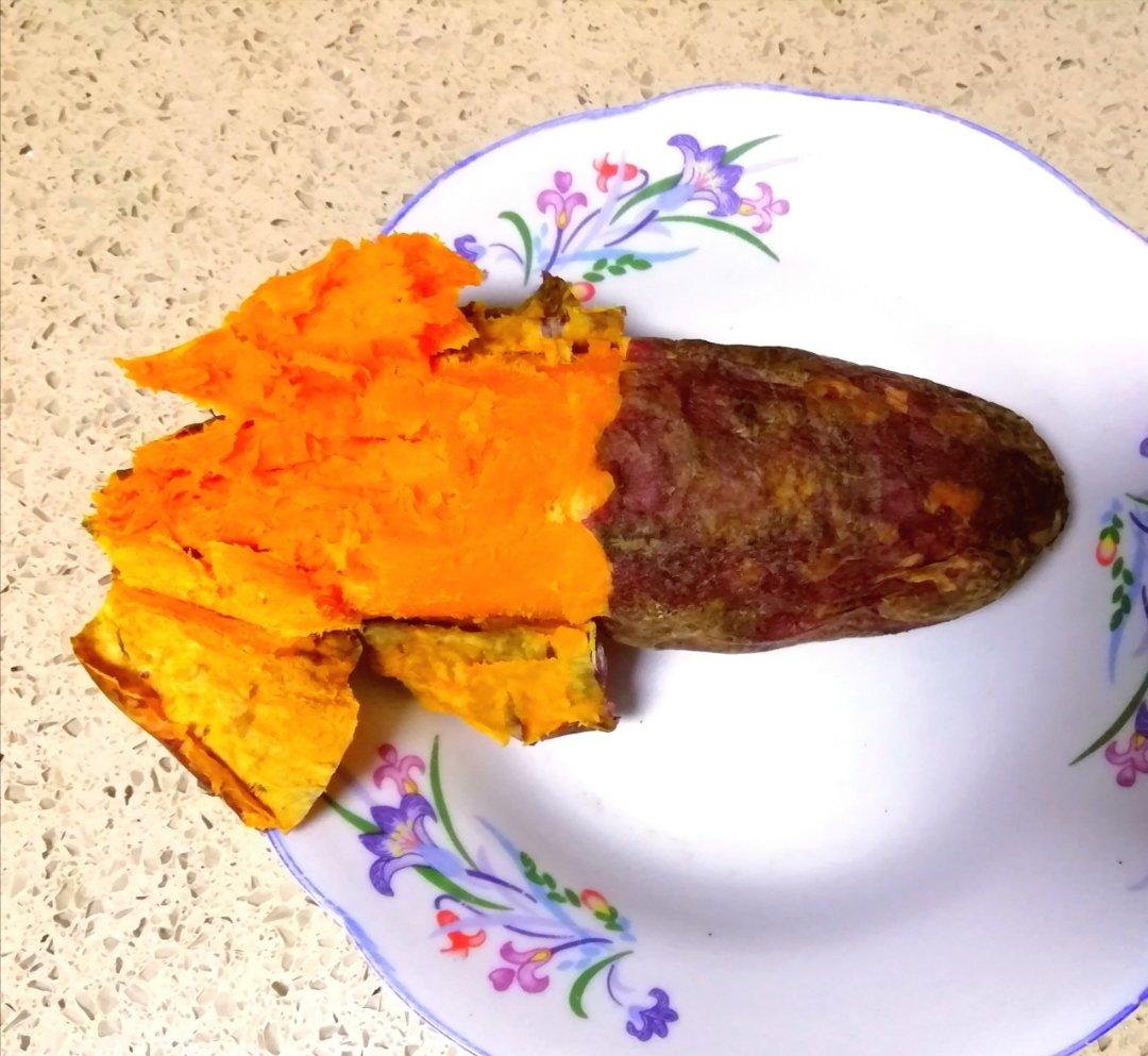 简单快速烤红薯(微波炉)