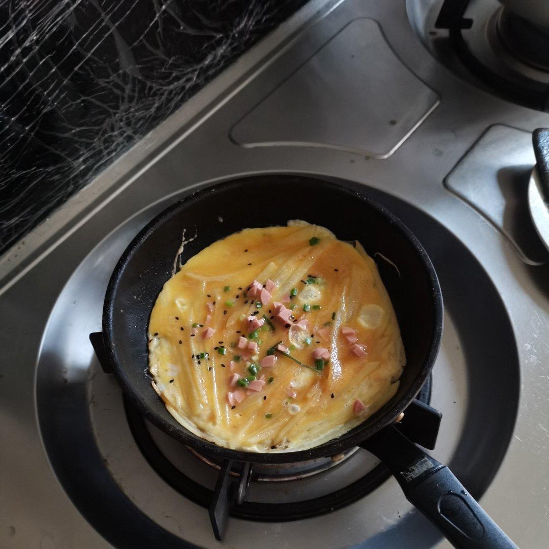 土豆丝鸡蛋饼