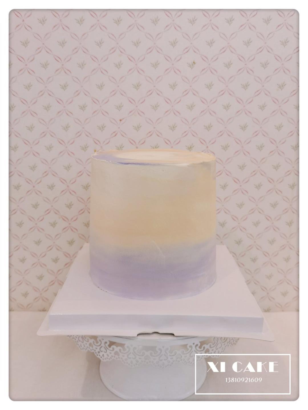 抹面，如何抹出一个渐变色的蛋糕。