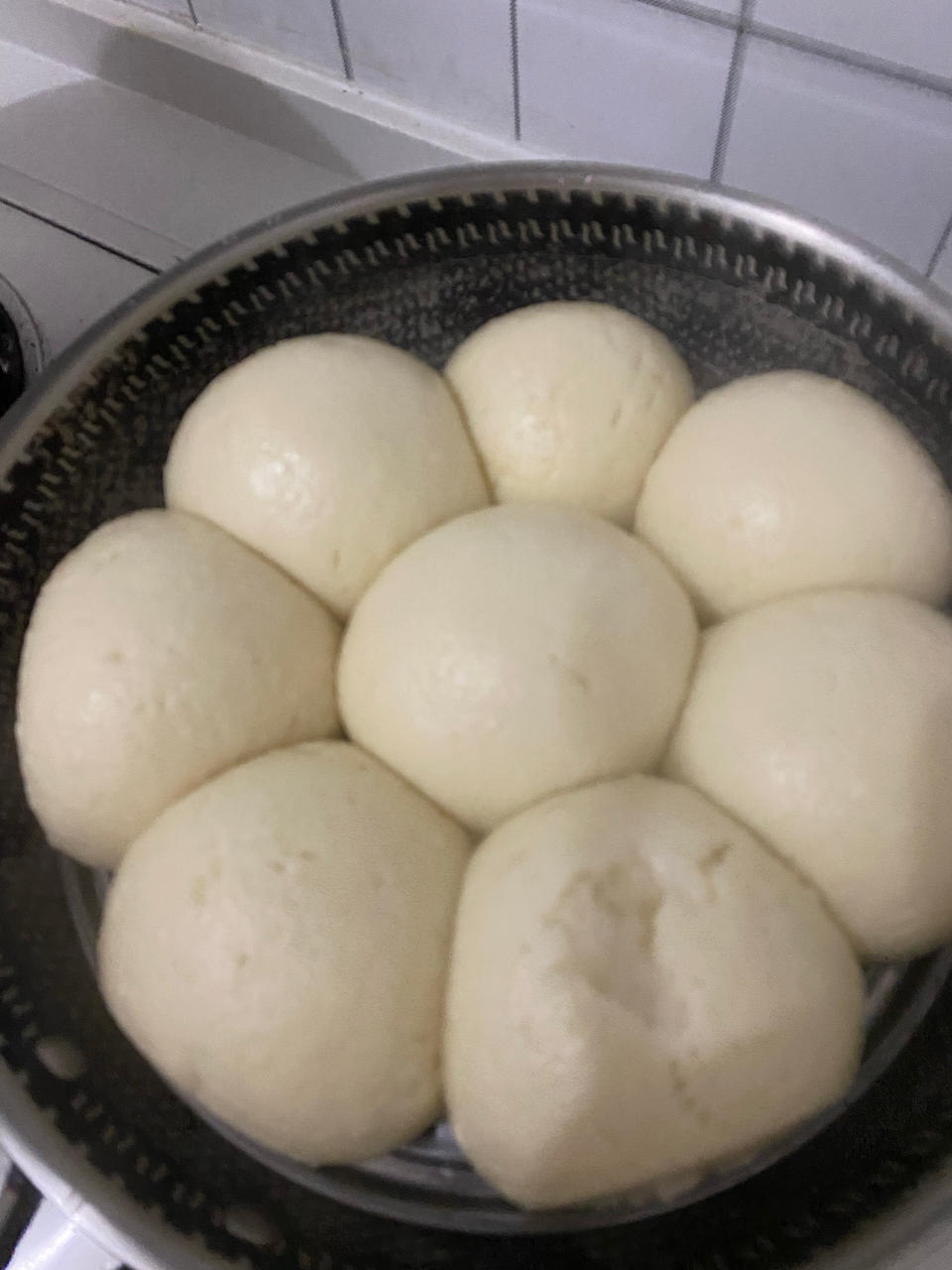 烫面馒头（一次发酵，个个水光肌）