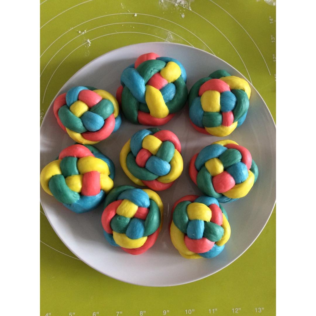 天然果蔬汁彩色棒棒糖馒头