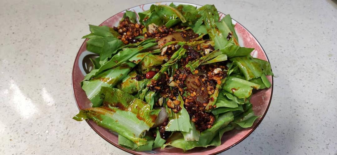 低热量有营养的中式沙拉-活捉油麦菜