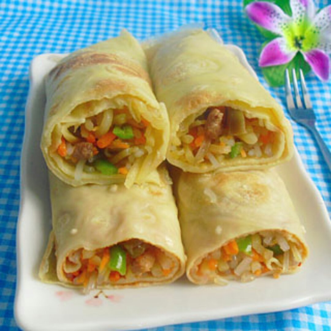 莫凡丶做的土豆丝鸡蛋卷饼