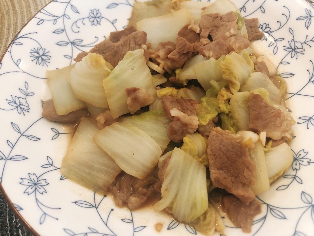 白菜炒肉