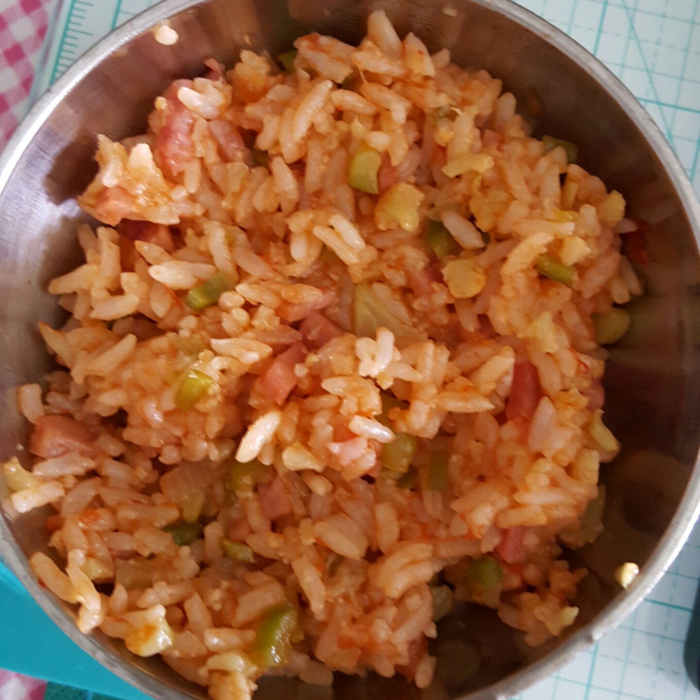 红色系茄汁炒饭