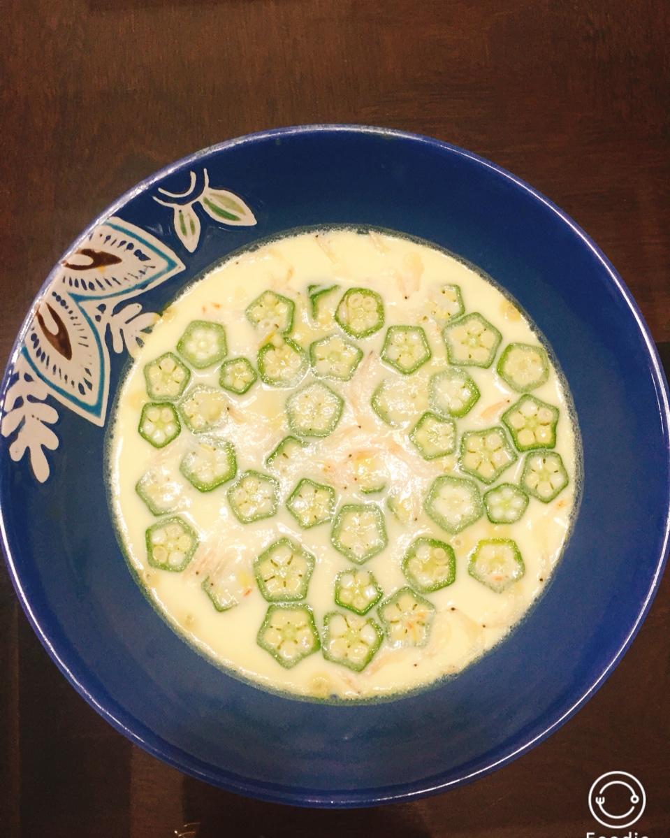 颜值控-做一朵开在碗里的花秋葵蒸水蛋