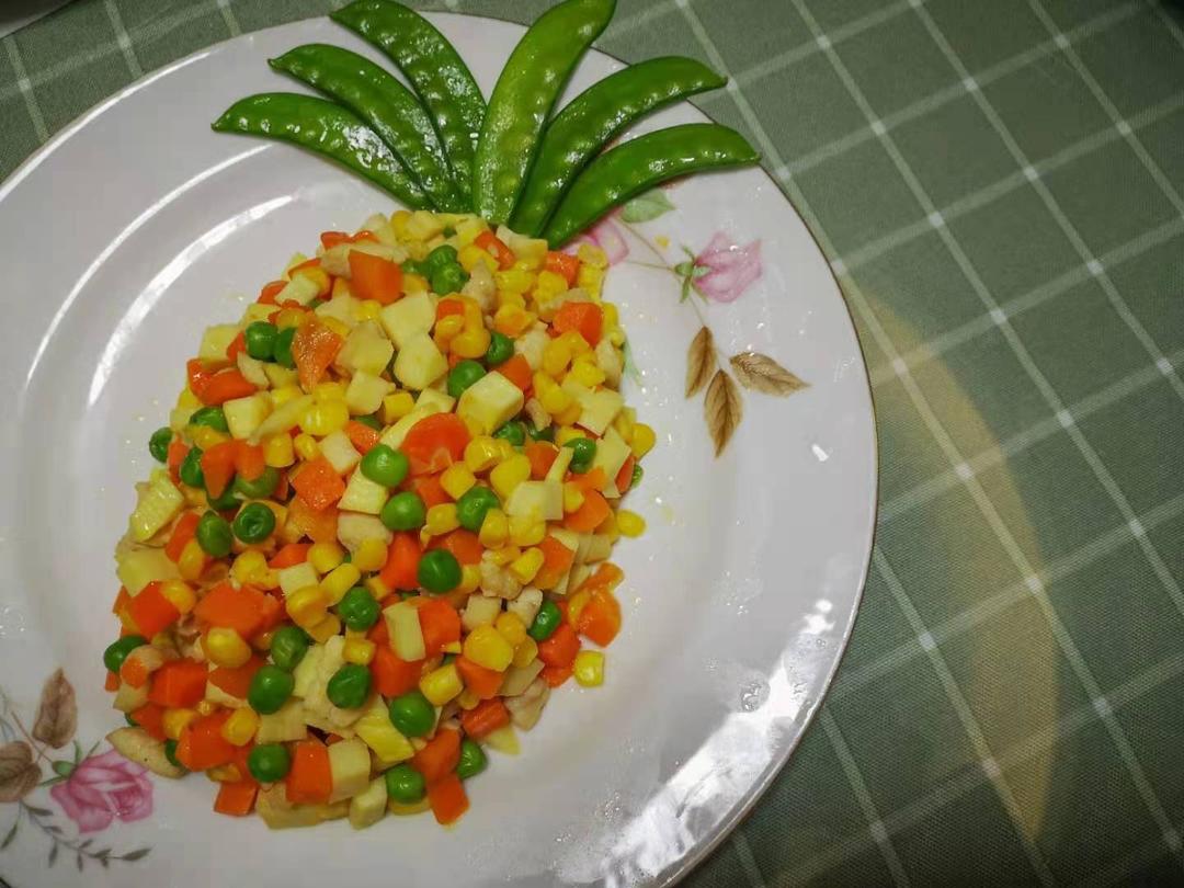 菠萝版金玉满堂（三色鸡丁）