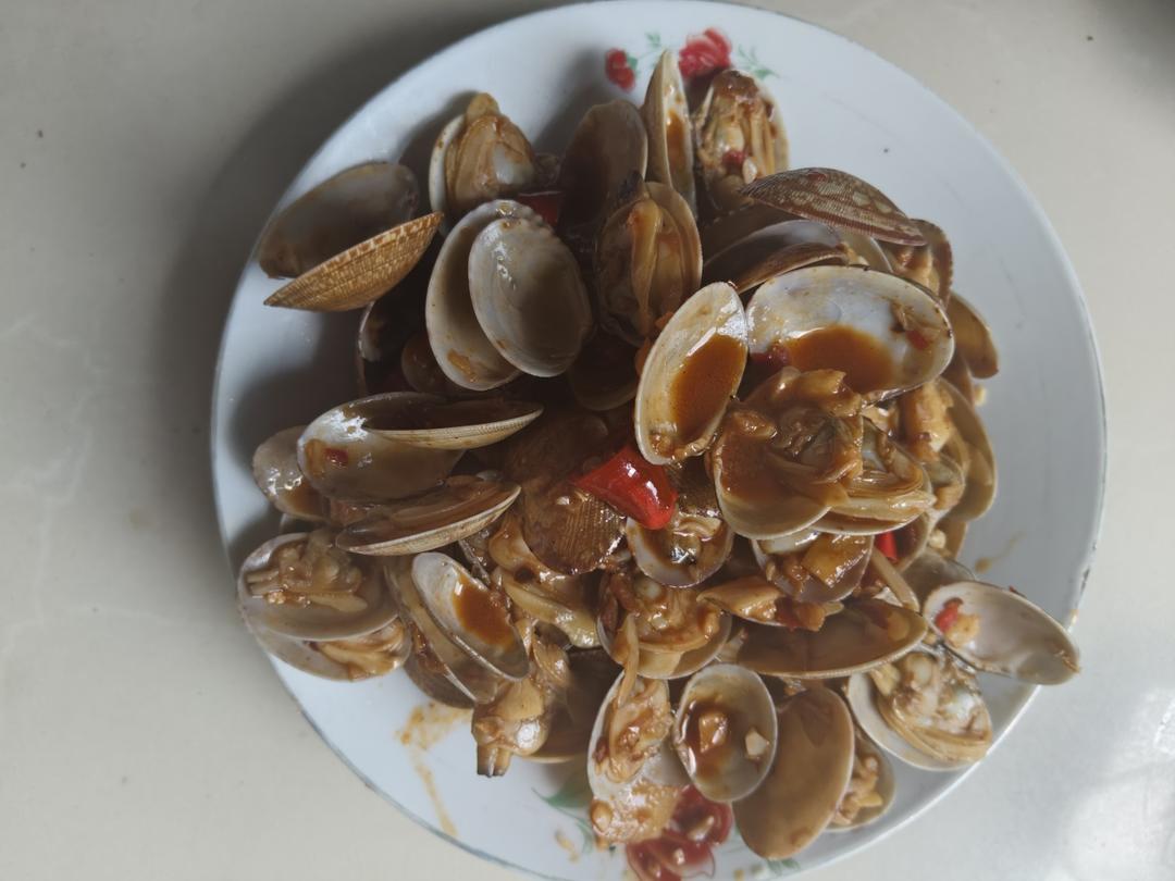 5分钟快手菜❗️秒杀路边摊爆炒花甲～好吃到爆