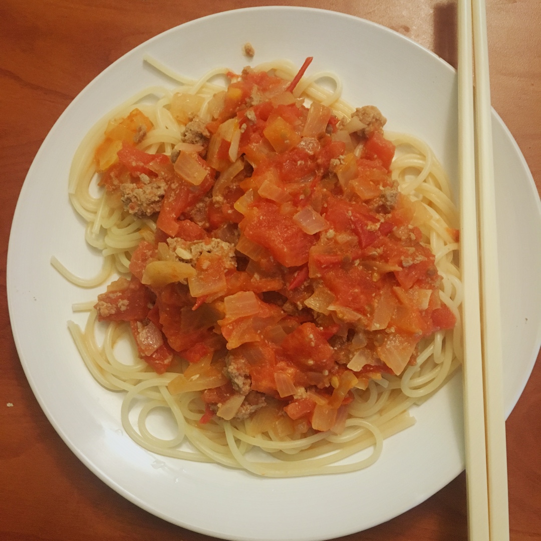 番茄肉酱意大利面
