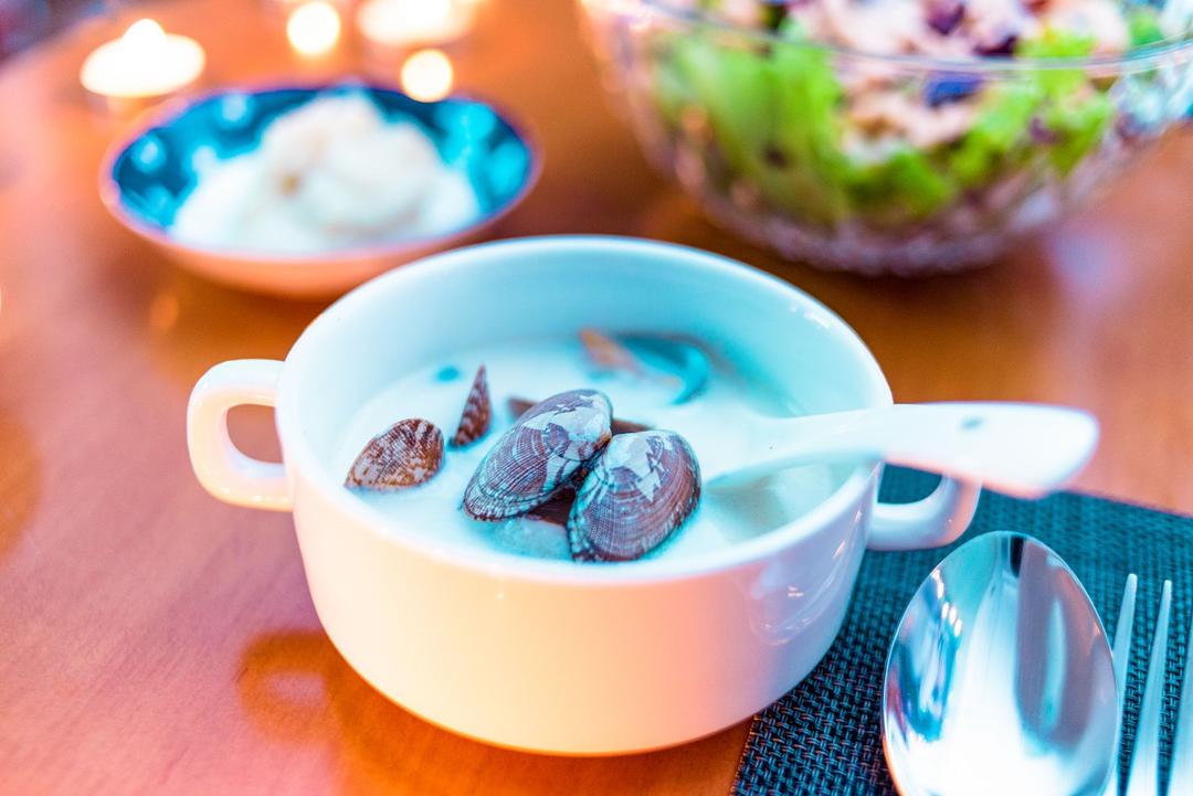 【安佳】芝士菌菇蛤蜊汤