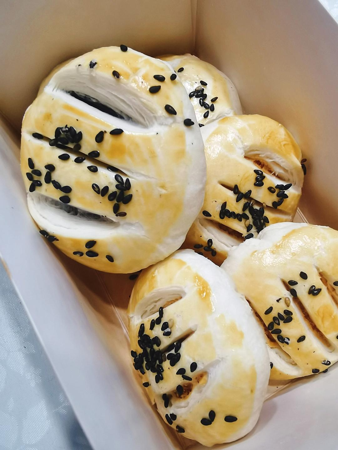 传统风味老婆饼，红豆沙馅老婆饼