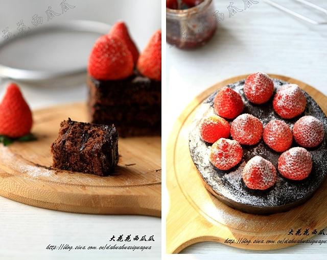 草莓巧克力奶油蛋糕的做法