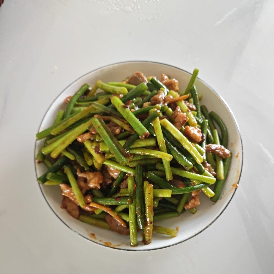 蒜薹炒肉丝