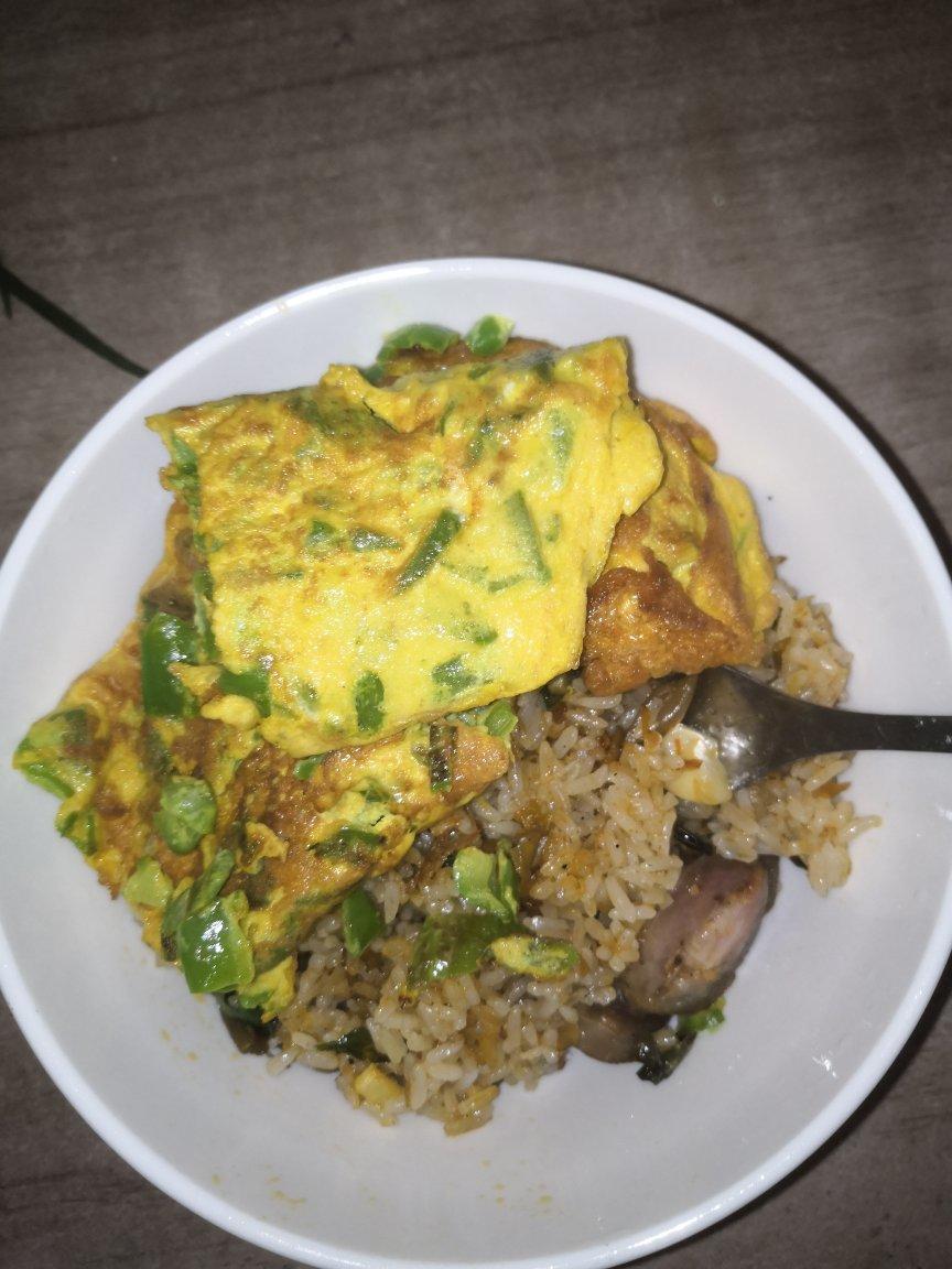 青椒鸡蛋饼