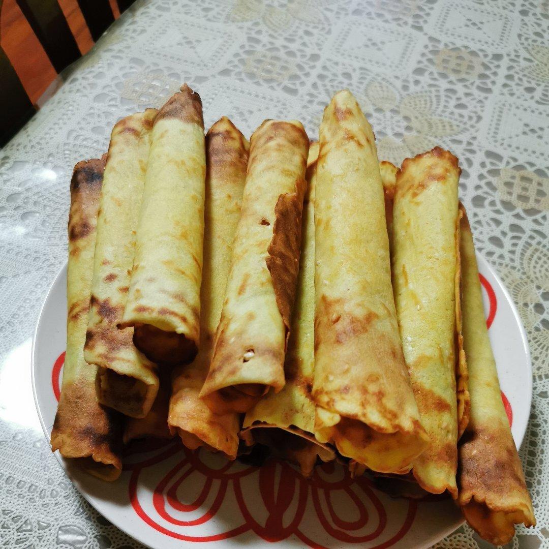 平底锅版脆蛋卷