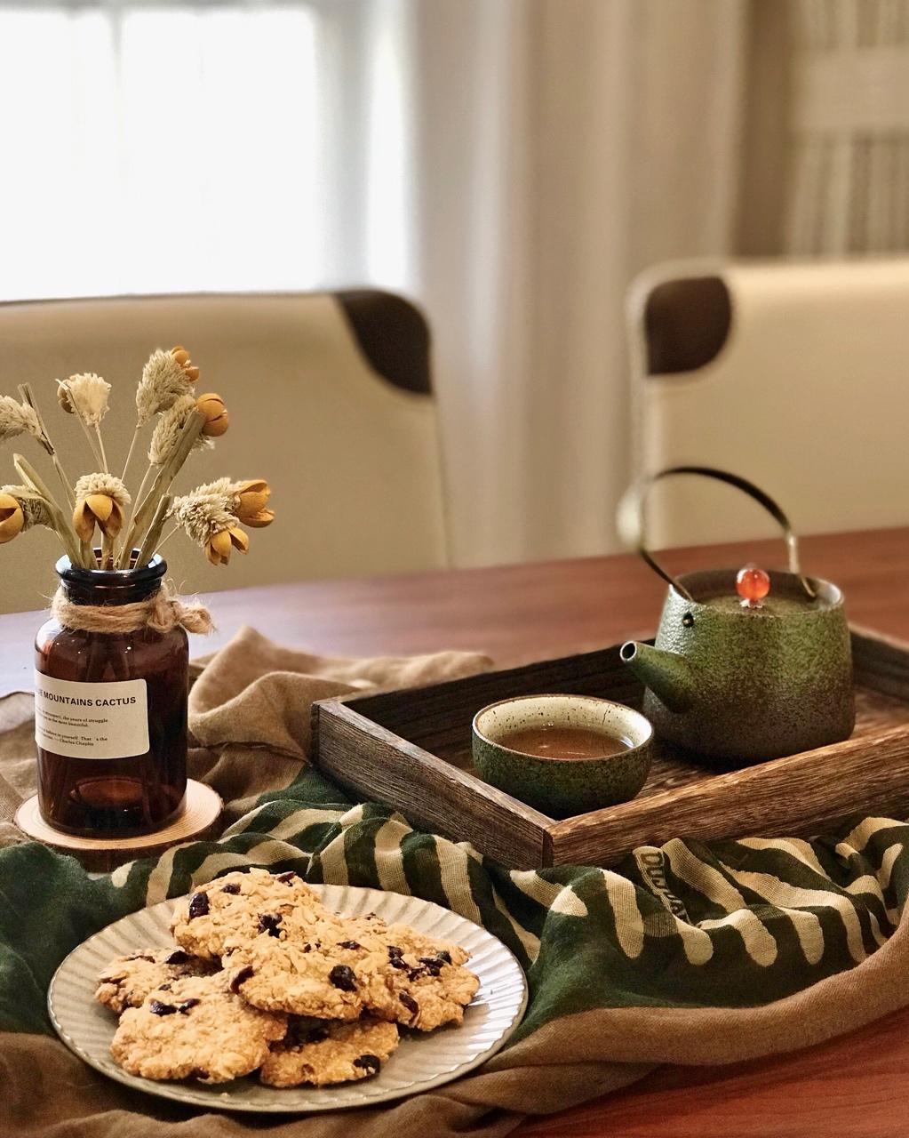 素食:有机燕麦芝麻大饼干