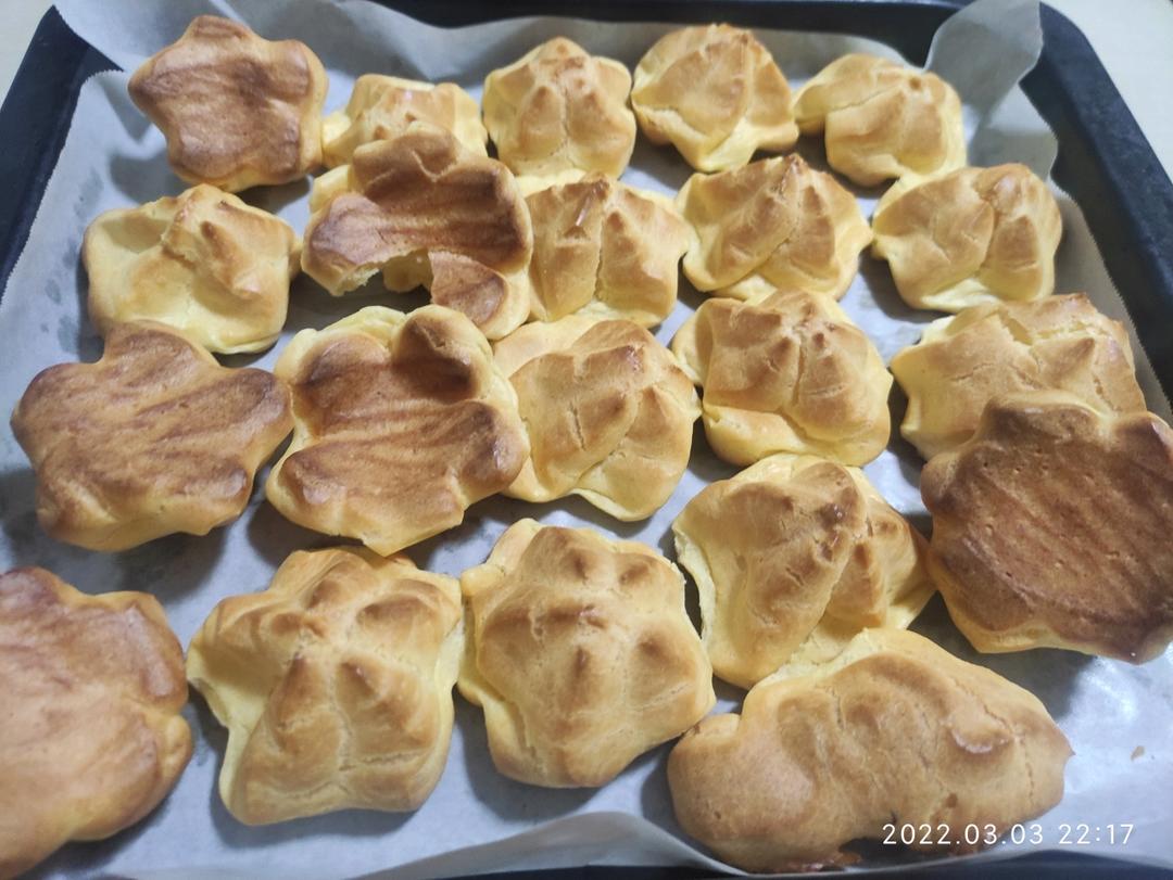 奶油小泡芙，容易做，成功率极高～