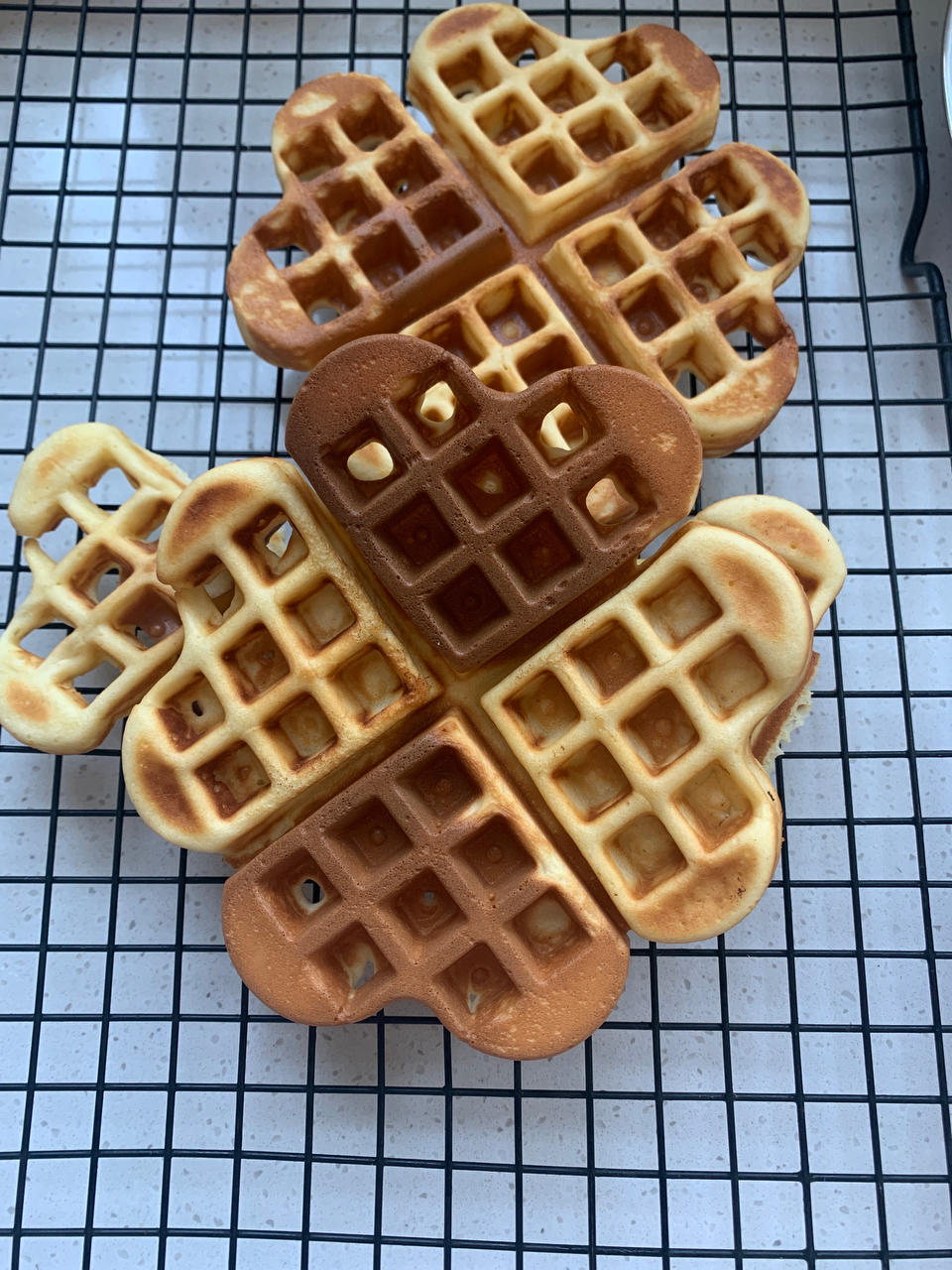 可可糯米华夫饼