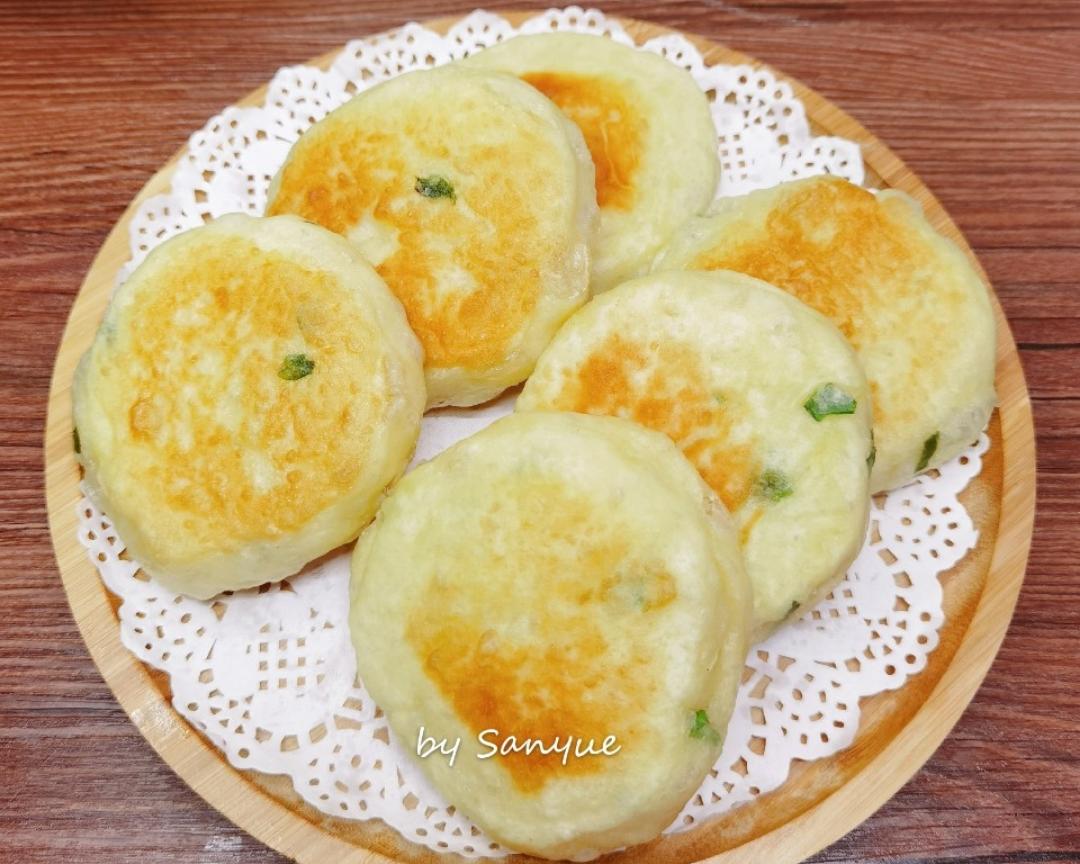 葱香发面饼 免手揉面 味道媲美早餐店的做法