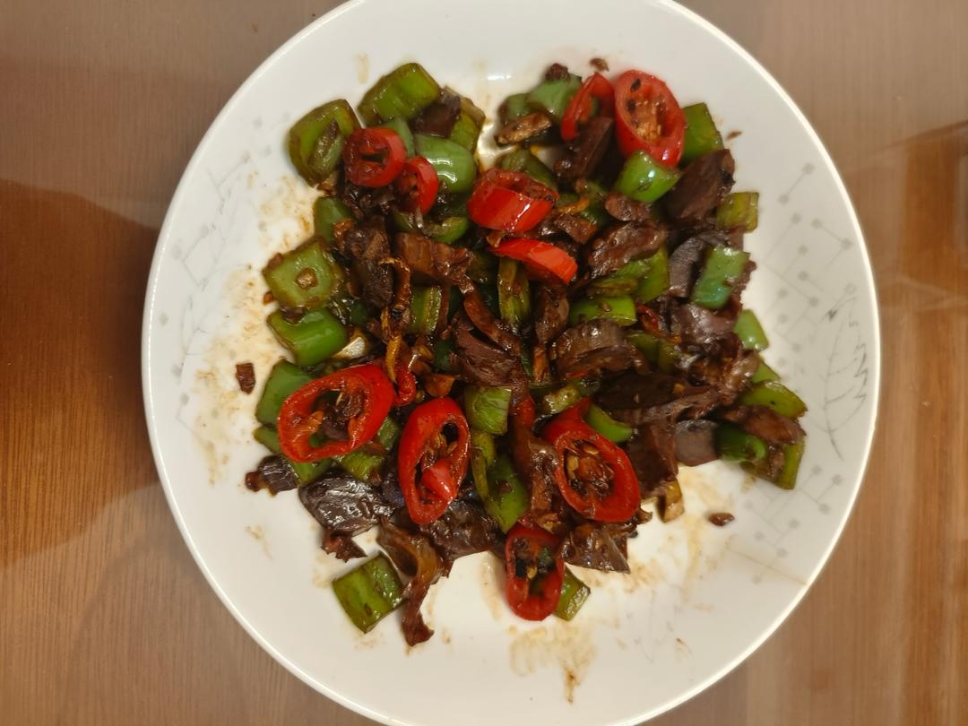 爆炒鸡胗