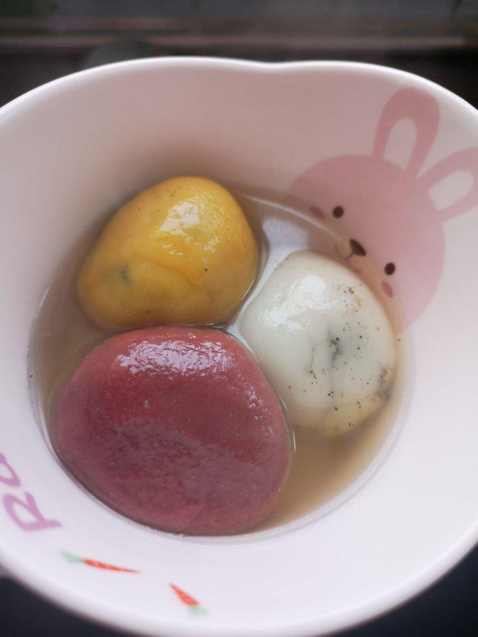 彩色汤圆