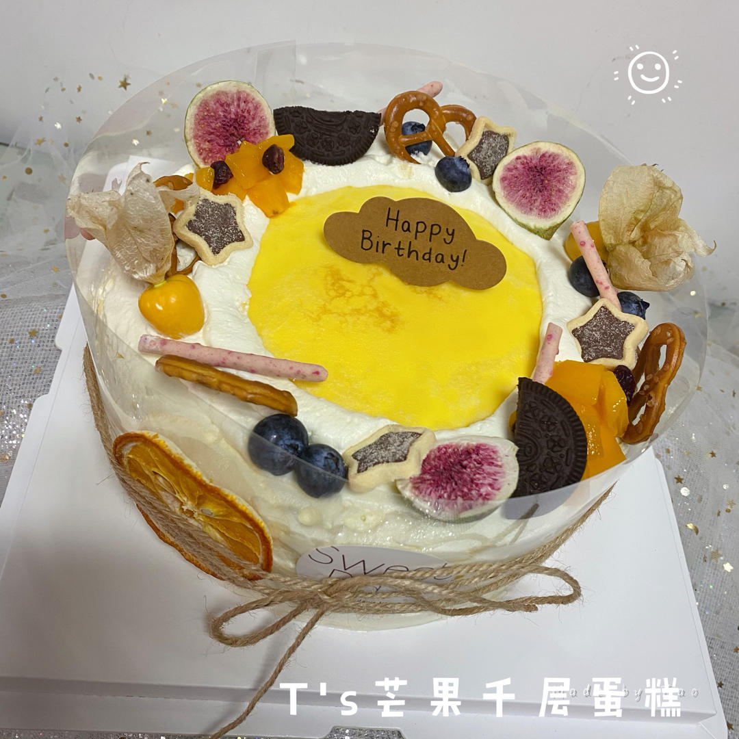 不用烤箱也能做的蛋糕🍰千层蛋糕🍰（附水果盒子和班戟做法）