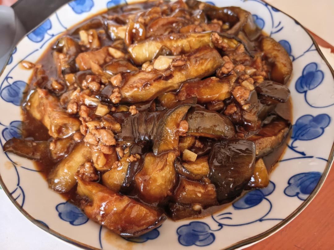 超级下饭酱香味肉末茄子