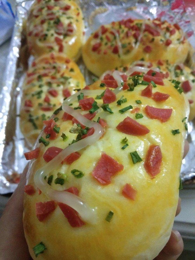 香葱火腿肉松面包