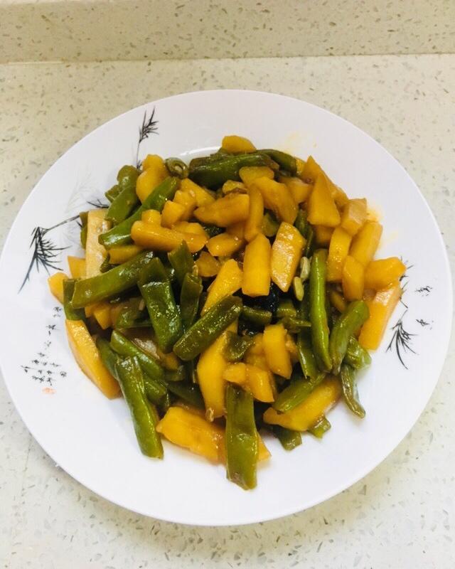 土豆烧刀豆