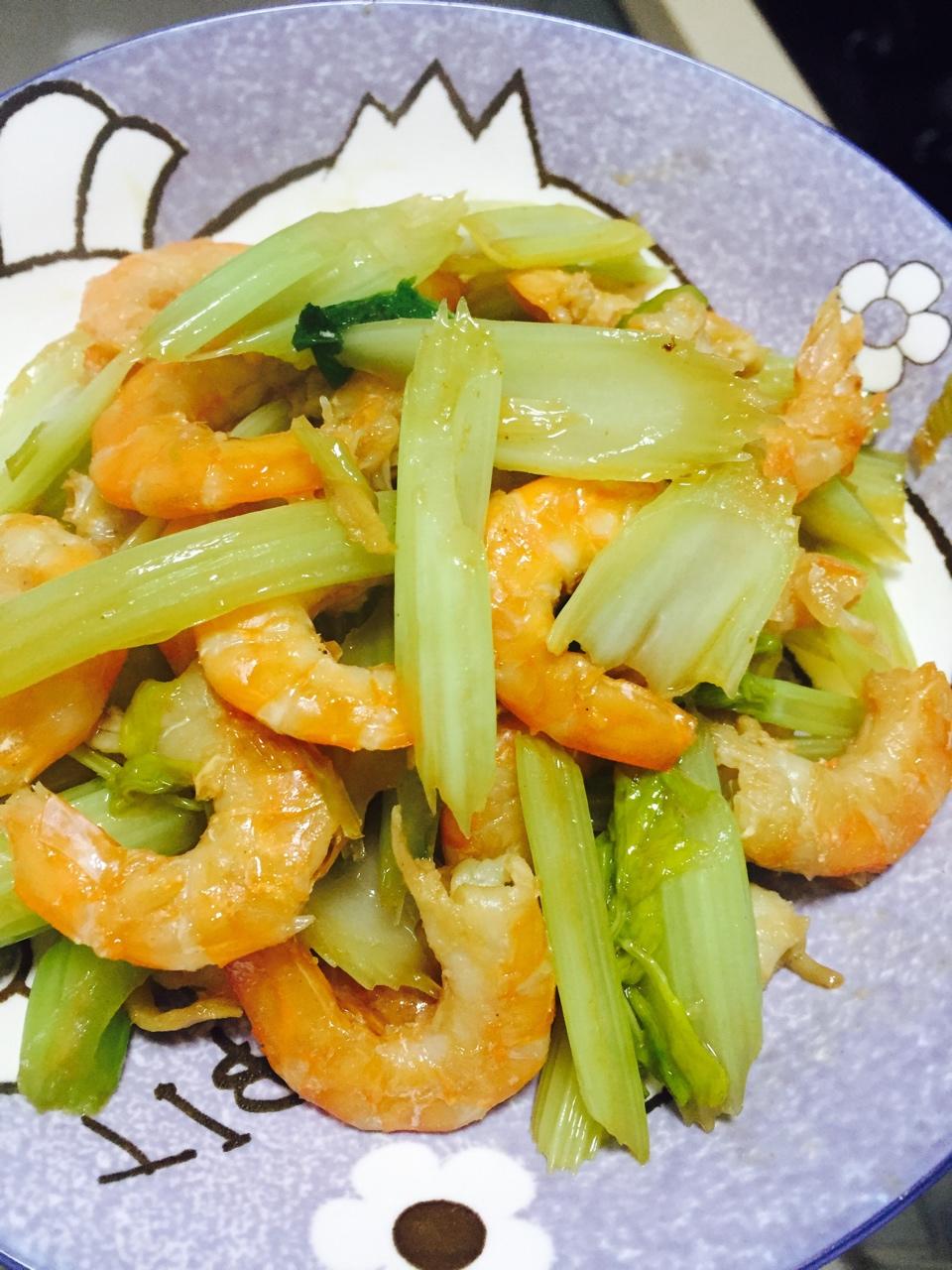 虾干芹菜炒粉丝
