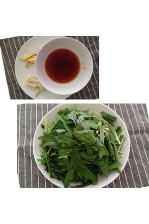 煎豆腐炒韭菜的做法 步骤2