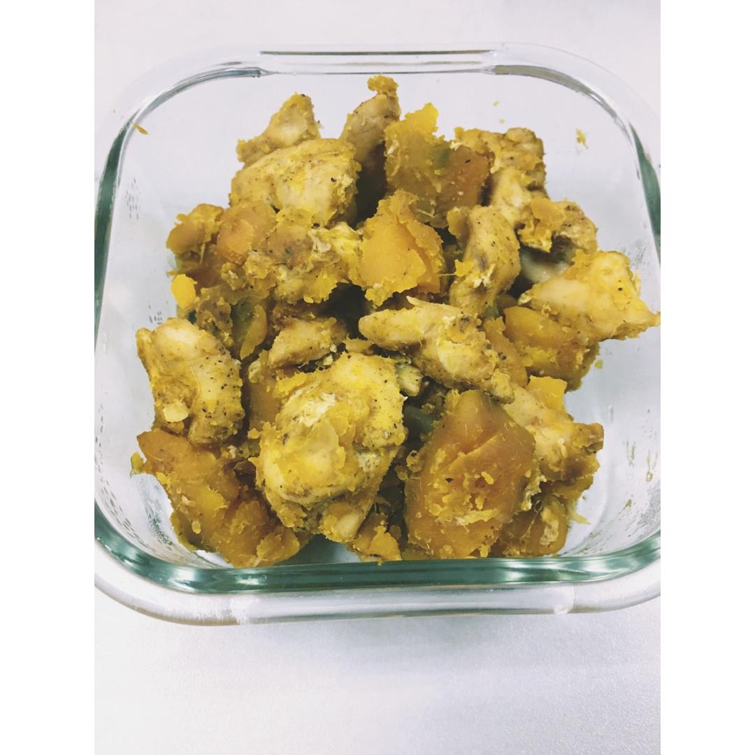 【健康三餐】孜然南瓜蒸鸡胸
