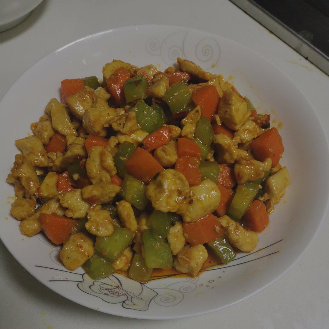 炒鸡胸肉丁