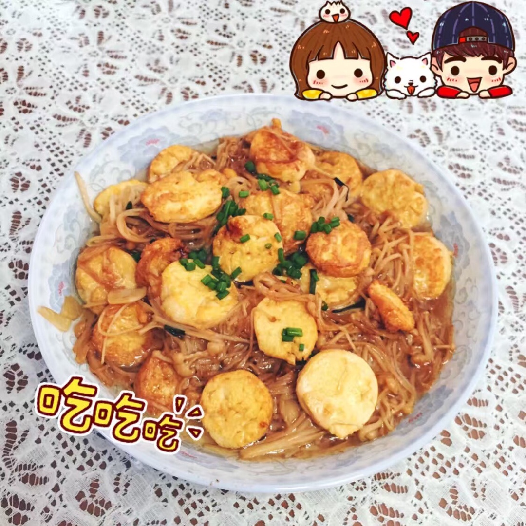 超级下饭菜--金针菇日本豆腐