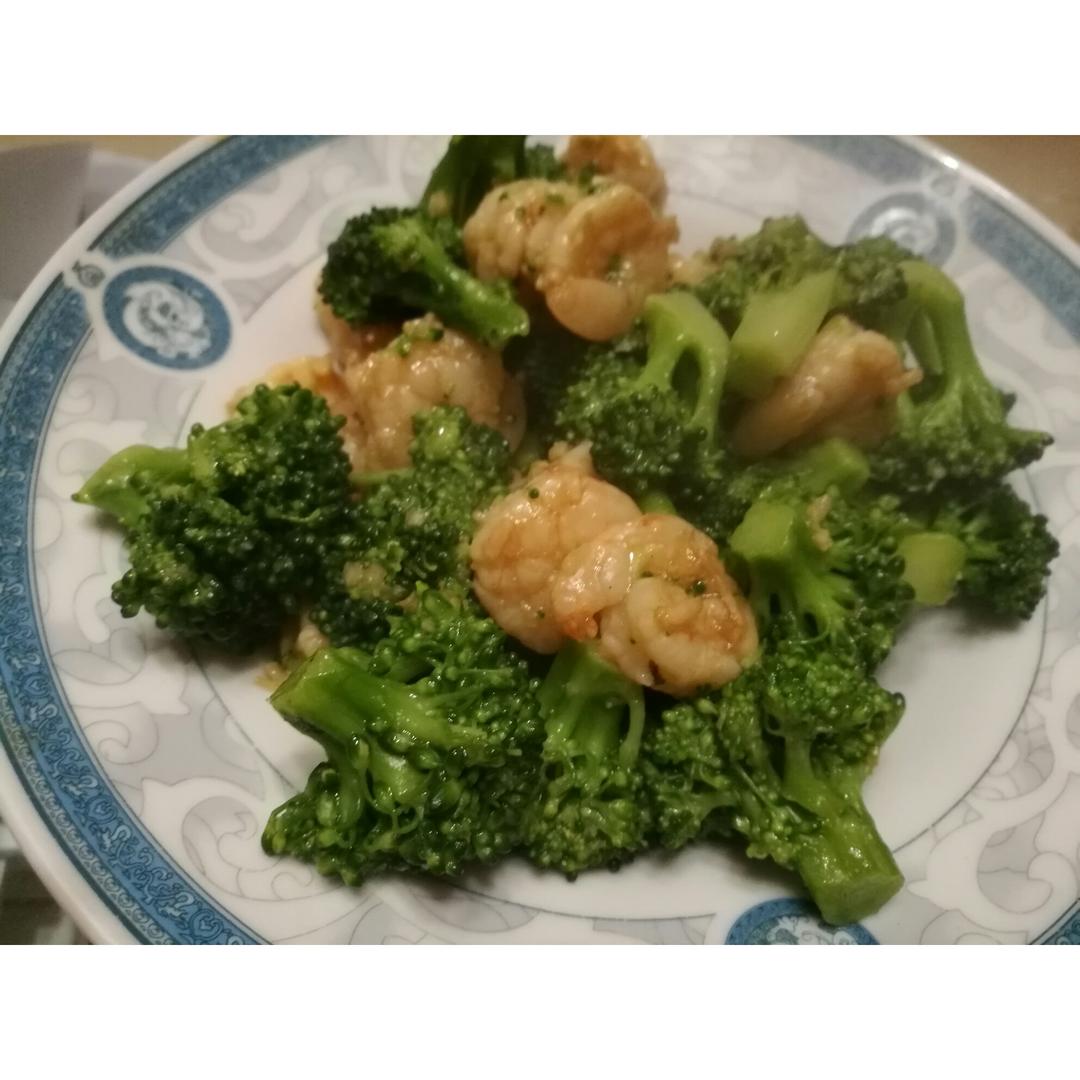 西兰花炒虾仁