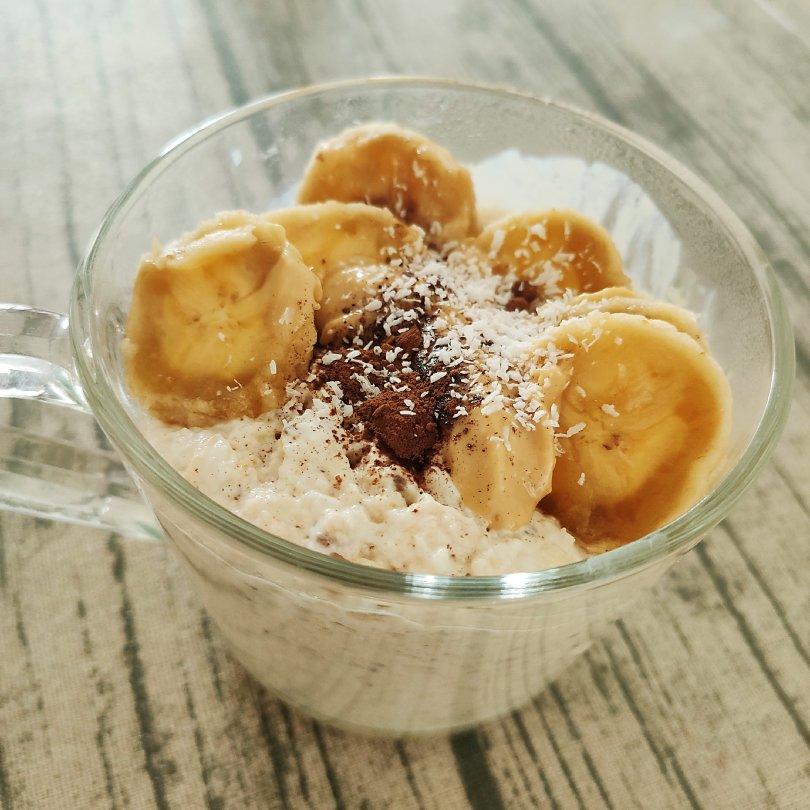 意义粥zoe做的隔夜醪糟牛奶水果燕麦粥【轻卡甜品】