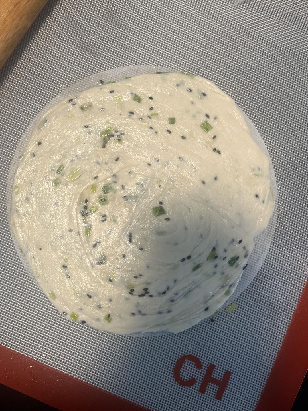 黄油香葱手抓饼