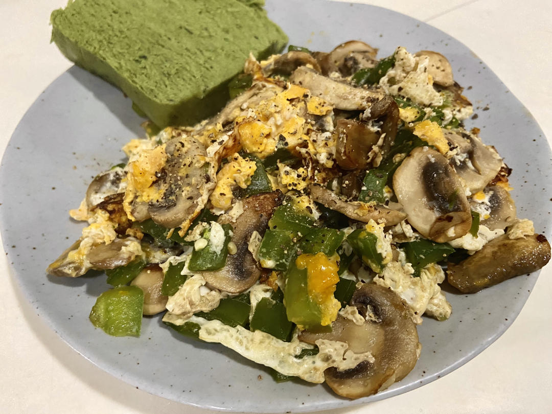 生酮低碳蛋饼omelette芝士蔬菜随便加