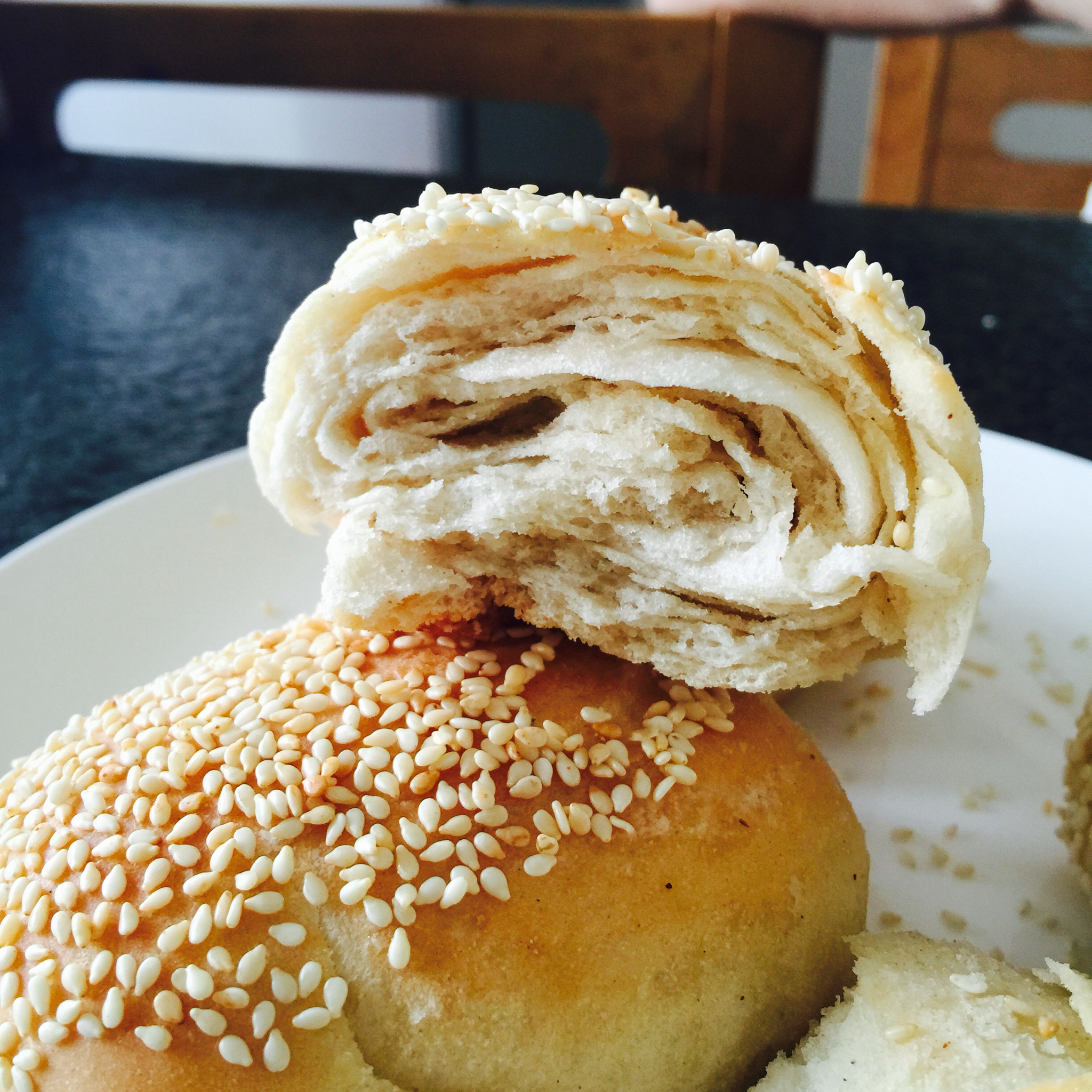 小双鱼做的油酥火烧