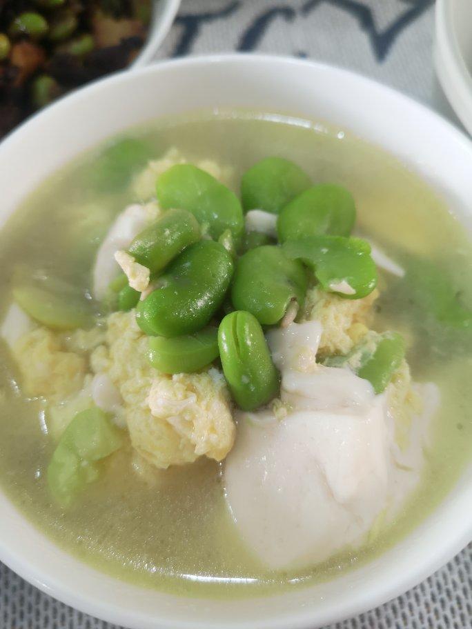 蚕豆豆腐蛋羹