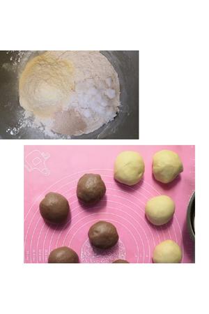 可可粉小辫子土司面包的做法 步骤1