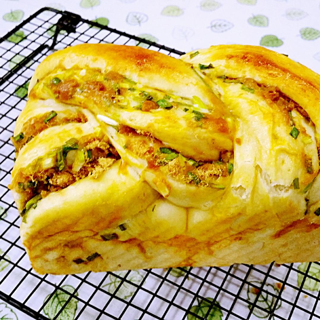 香葱肉松手撕吐司